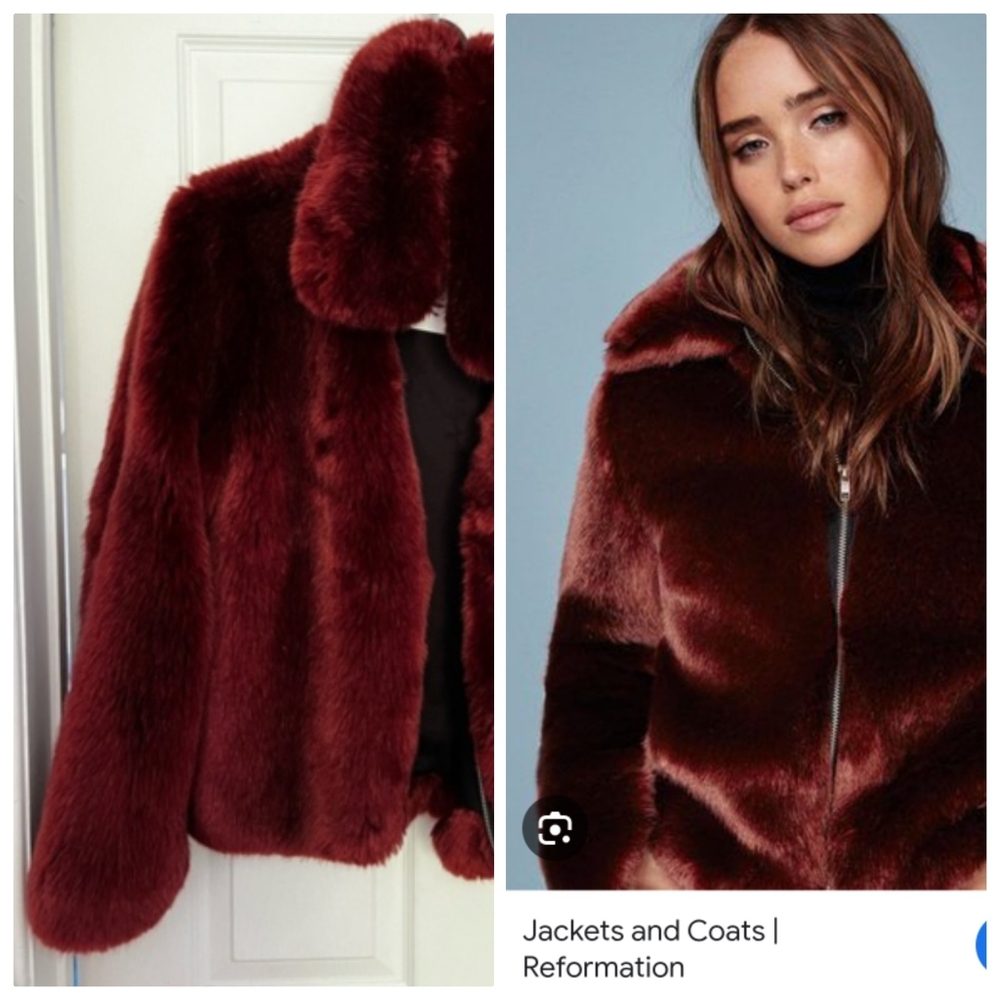Reformation Cabernet Burgundy Faux Fur 2026 Trend S